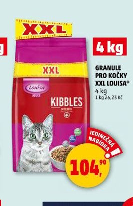 Granule pro kočky XXL Louisa