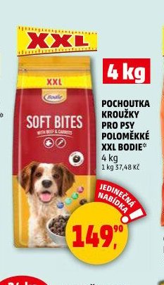 Pochoutka kroužky pro psy poloměkké XXL Bodie