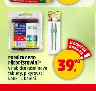 Pomůcky pro předpěstování