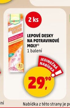 Lepové desky na potravinové moly