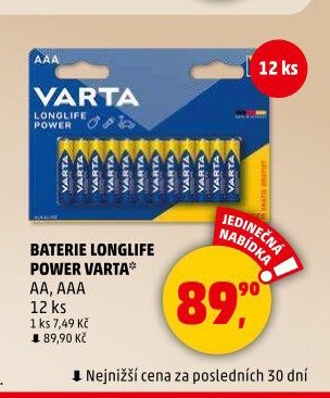 Baterie Longlife Power Varta