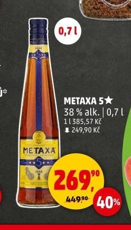 METAXA 5* 0,7 l