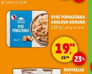 Rybí pomazánka Karlova Koruna 135 g