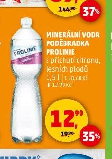 Minerální voda Poděbradka Prolinie 1,5 l