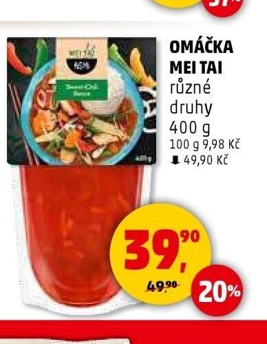 OMÁČKA MEI TAI různé druhy