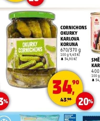 CORNICHONS OKURKY KARLOVA KORUNA