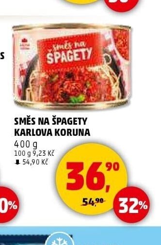 SMĚS NA ŠPAGETY KARLOVA KORUNA