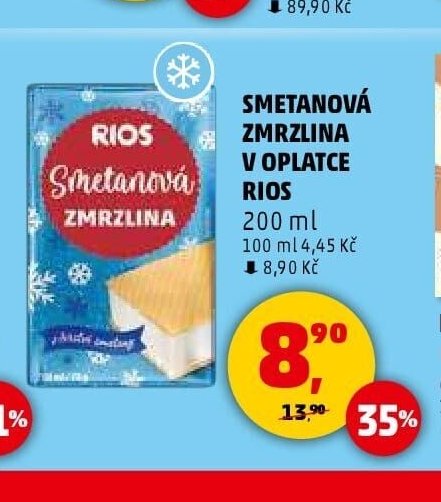 SMETANOVÁ ZMRZLINA V OPLATCE RIOS