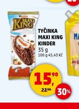 TYČINKA MAXI KING KINDER 35 g