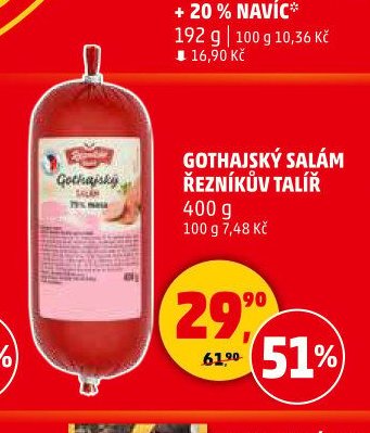GOTHAJSKÝ SALÁM ŘEZNÍKŮV TALÍŘ