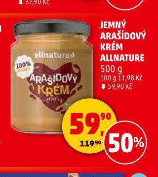 JEMNÝ ARAŠÍDOVÝ KRÉM ALLNATURE