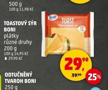 TOASTOVÝ SÝR BONI