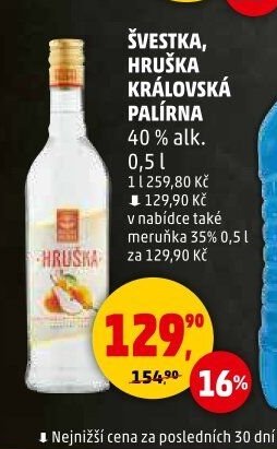 ŠVESTKA, HRUŠKA KRÁLOVSKÁ PALÍRNA