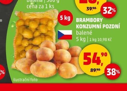 BRAMBORY KONZUMNÍ POZDNÍ