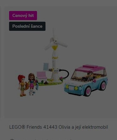 LEGO® Friends 41443 Olivia a její elektromobil