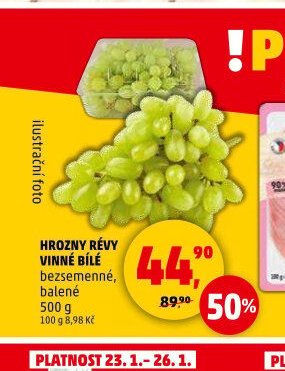 Hrozny révy vinné bílé