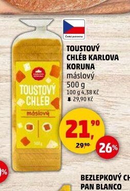 TOUSTOVÝ CHLÉB KARLOVA KORUNA