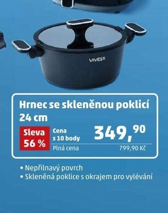 Hrnec se skleněnou poklicí 24 cm