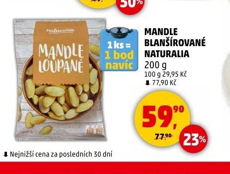 MANDLE BLANŠÍROVANÉ NATURALIA