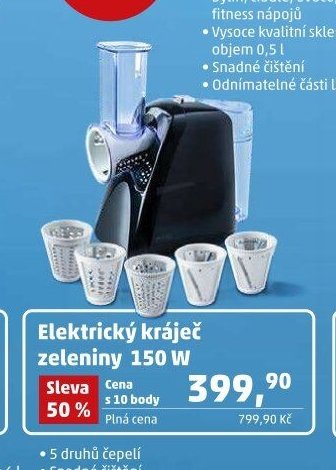 Elektrický kráječ zeleniny 150 W