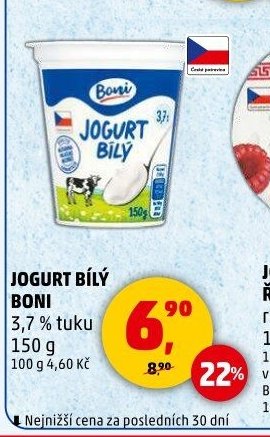 JOGURT BÍLÝ BONI