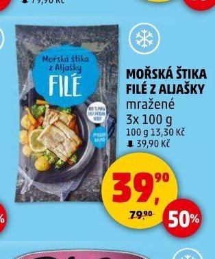 MOŘSKÁ ŠTIKA FILÉ Z ALJAŠKY