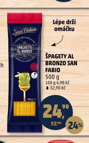 ŠPAGETY AL BRONZO SAN FABIO