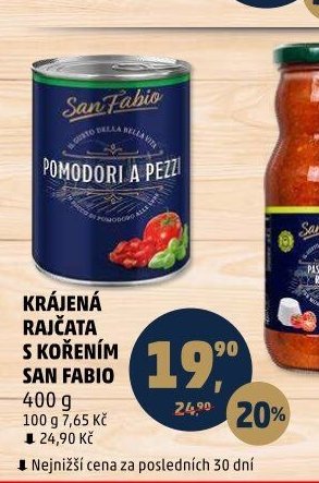 KRÁJENÁ RAJČATA S KOŘENÍM SAN FABIO