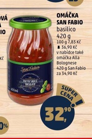 OMÁČKA SAN FABIO basilico