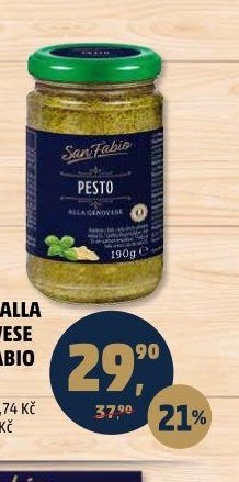 PESTO ALLA GENOVESE SAN FABIO 190 g