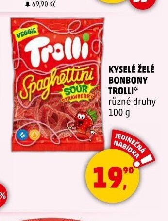KYSELÉ ŽELÉ BONBONY TROLLI