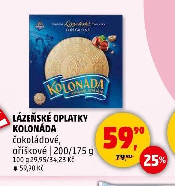 Lázeňské oplatky Kolonáda