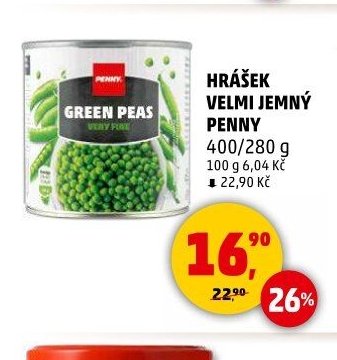 Hrášek velmi jemný Penny