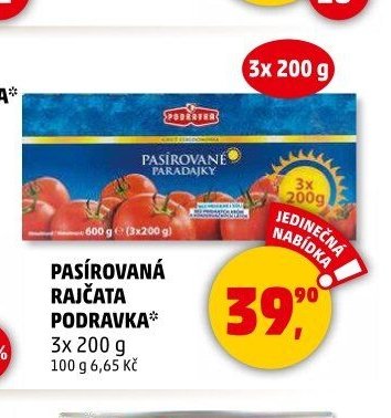 Pasírovaná rajčata Podravka