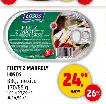 Filety z makrely Losos