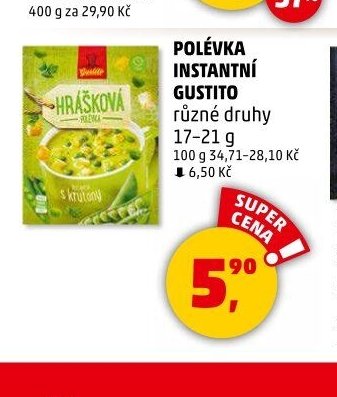 Polévka instantní Gustito