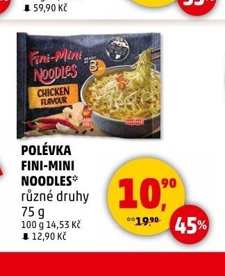 Polévka Fini-Mini Noodles