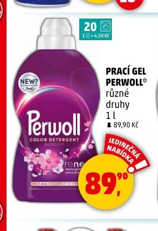 PRACÍ GEL PERWOLL různé druhy 1 l