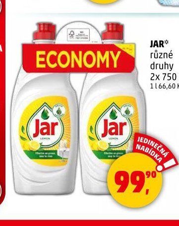 JAR různé druhy 2x 750 ml