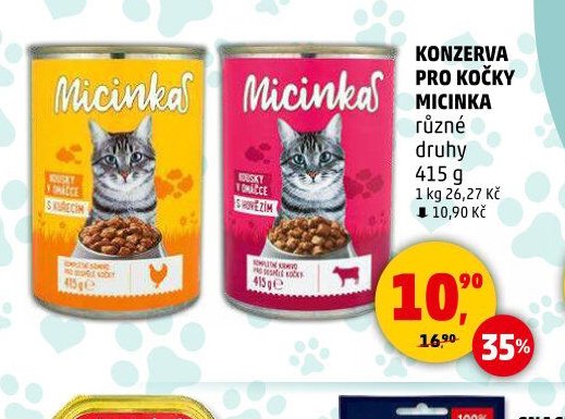 KONZERVA PRO KOČKY MICINKA