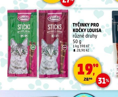 TYČINKY PRO KOČKY LOUISA