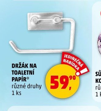 DRŽÁK NA TOALETNÍ PAPÍR