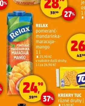 Relax pomeranč-mandarinka-maracuja-mango