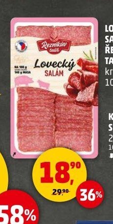 Lovecký salám Řezníkův talíř 100 g