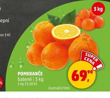 Pomeranče balené 3 kg