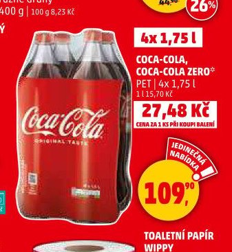 Coca-Cola / Coca-Cola Zero 4x 1,75 l