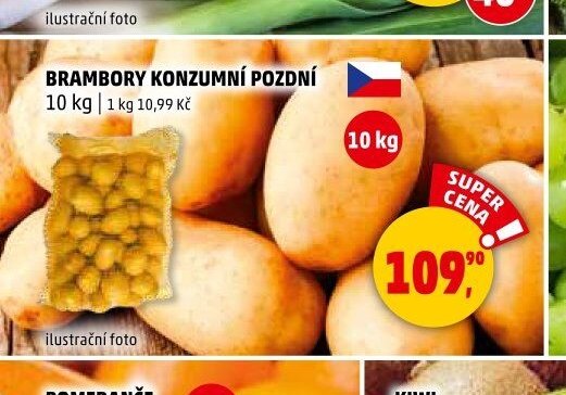 BRAMBORY KONZUMNÍ POZDNÍ