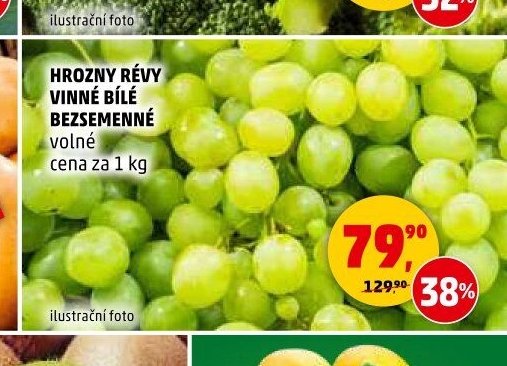 HROZNY RÉVY VINNÉ BÍLÉ BEZSEMENNÉ