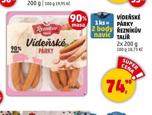 VÍDEŇSKÉ PÁRKY ŘEZNÍKŮV TALÍŘ