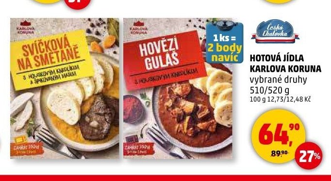 HOTOVÁ JÍDLA KARLOVA KORUNA